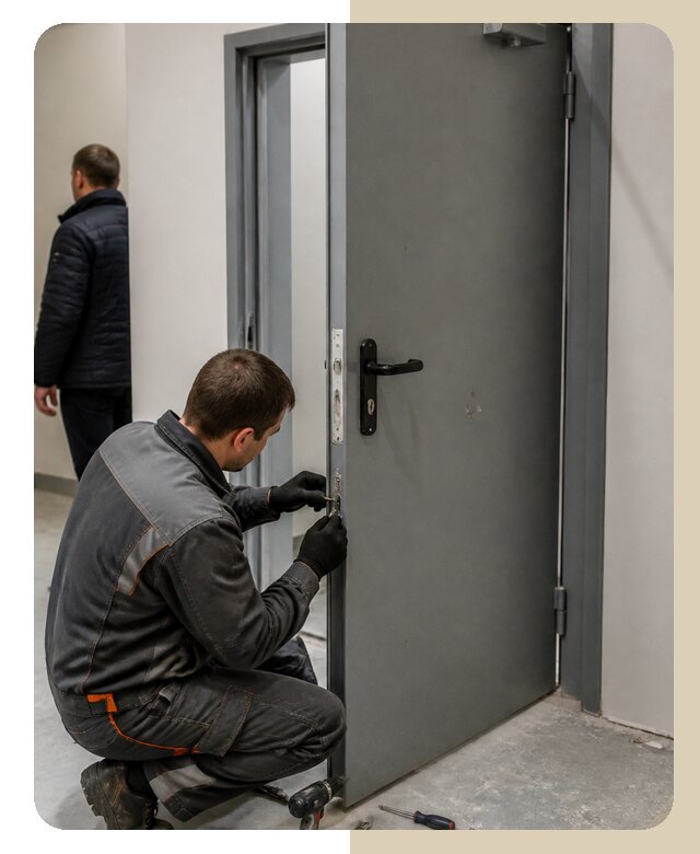 Ремонт противопожарной двери в Мичуринске по цене 6730 р. | ДвериЛегко-Мчр
