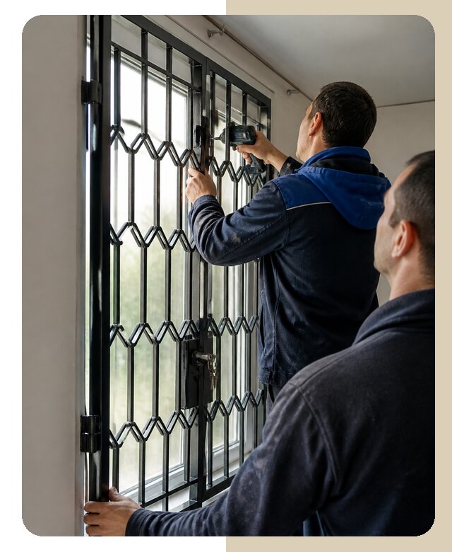 Установка распашных решеток в Мичуринске цена от 6730 р. | ДвериЛегко-Мчр